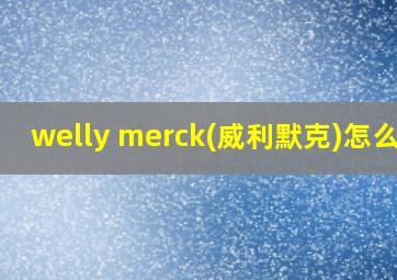 welly merck(威利默克)怎么样